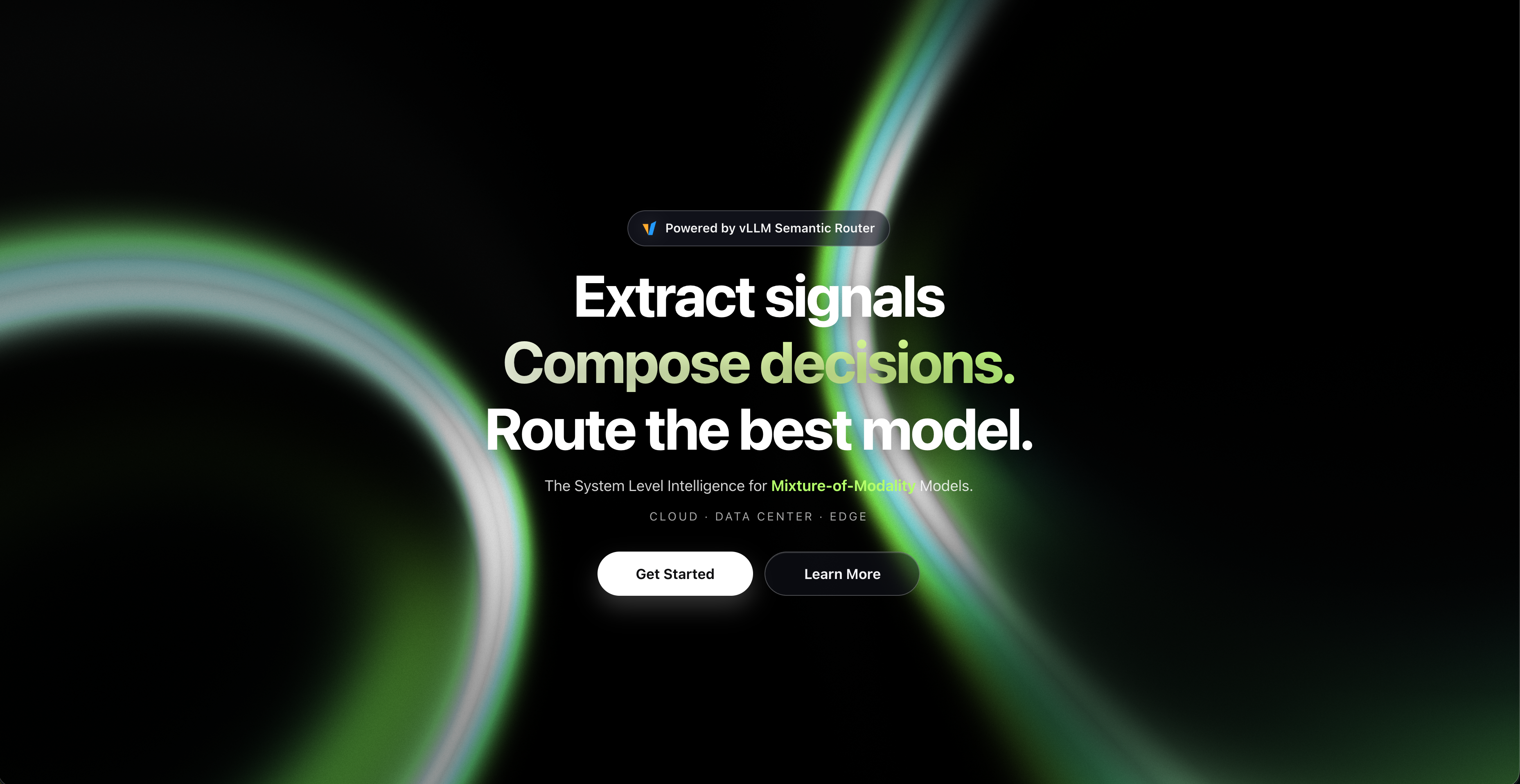 vLLM Semantic Router dashboard onboarding